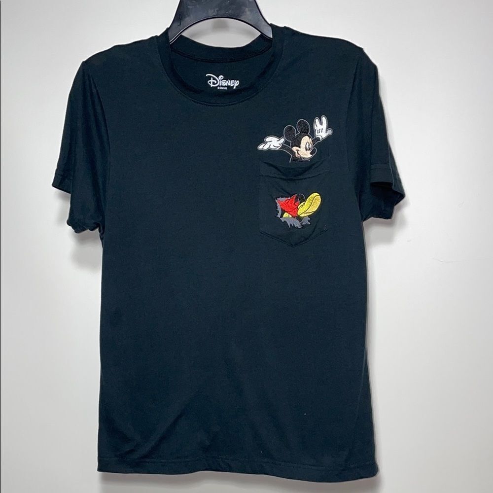 Disney Black Cartoon Character Short Sleeve Tee